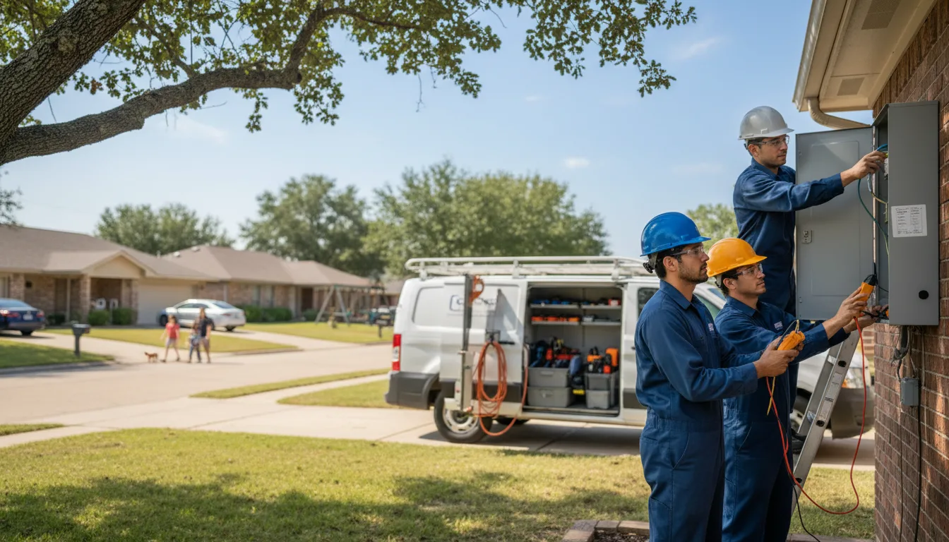 Certified electrician providing emergency electrical services in Haigler, NE